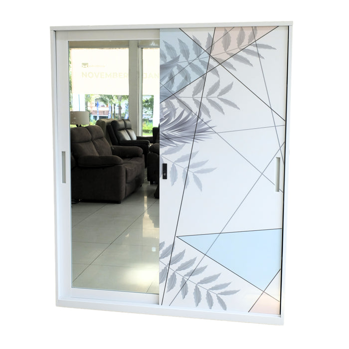 Lemari Pakaian Besi Sliding 150 DG014S