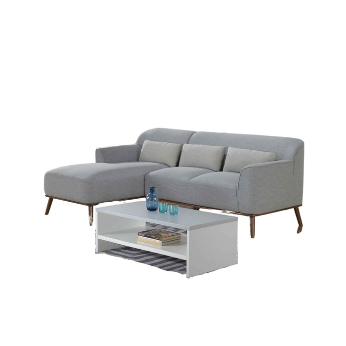 Sofa Sudut Kiri IT 3090 LS – Fabric Mia Grey