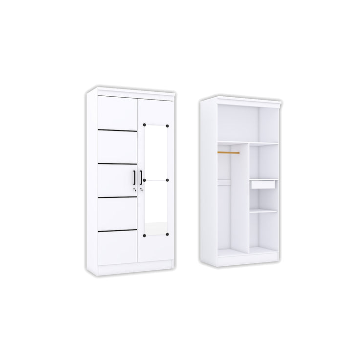 Lemari Pakaian Neo Alia 2P – White
