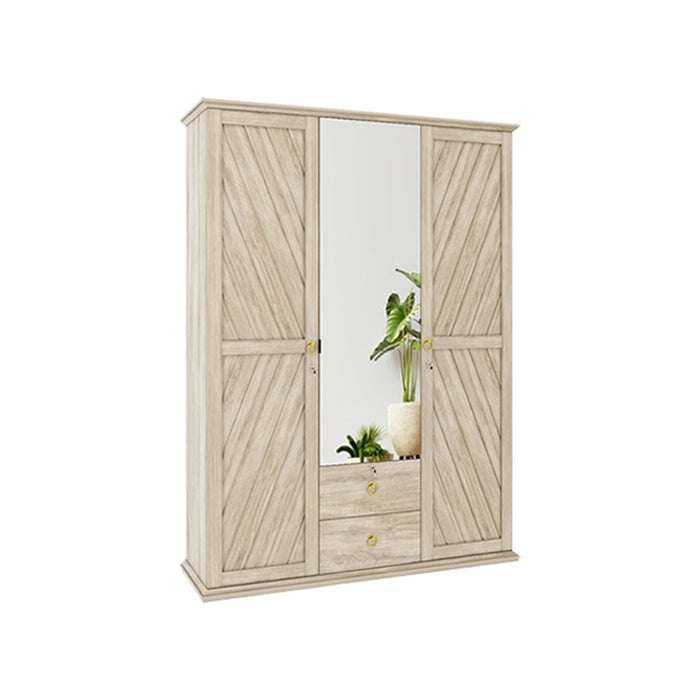 Lemari Pakaian Elvia 3P Dakota Oak
