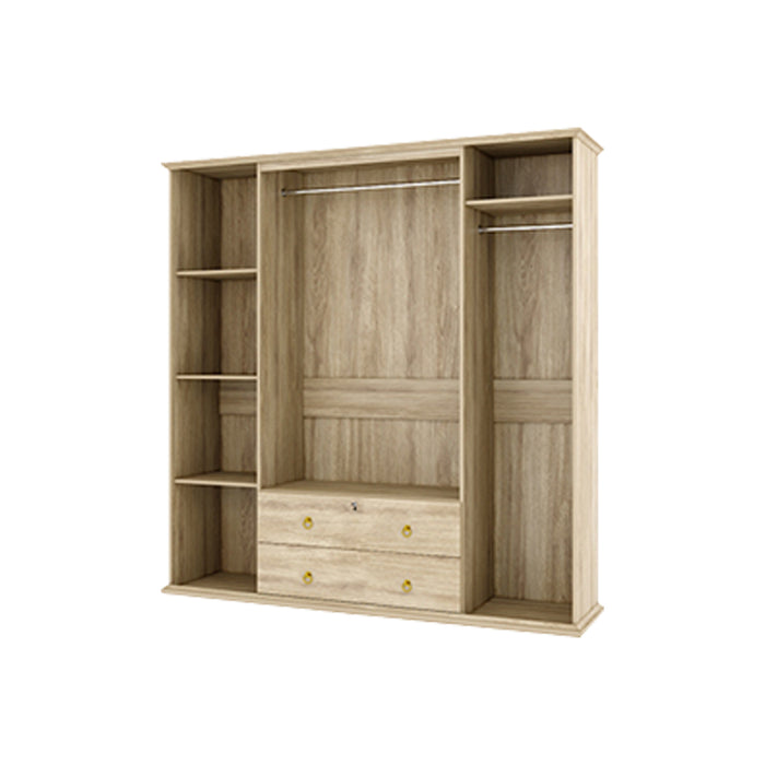 Lemari Pakaian Elvia 4P Dakota Oak