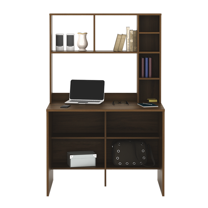 Meja Belajar Faldi DK 100 – Brown Walnut