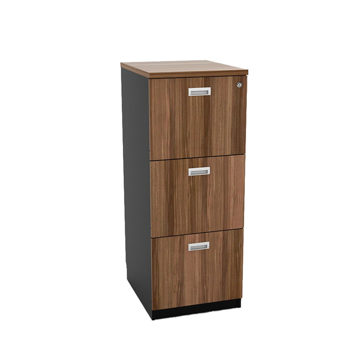 Kabinet Kantor Gunter 3 French Walnut – Black