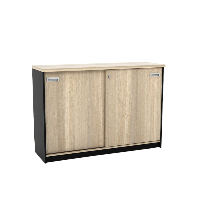 Kabinet Kantor Gunter 120 SL Light Oak – Black