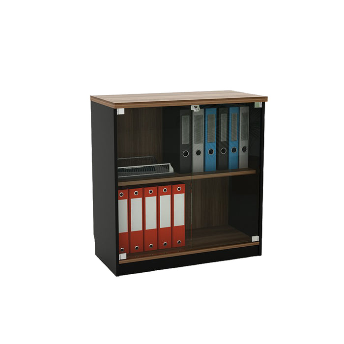 Kabinet Kantor Gunter 80 G French Walnut – Black