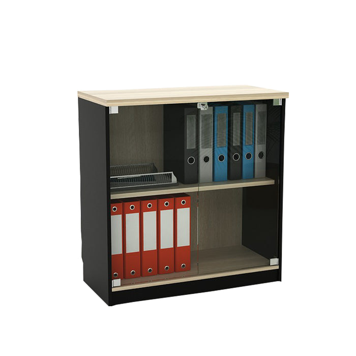 Kabinet Kantor Gunter 80 G Light Oak – Black