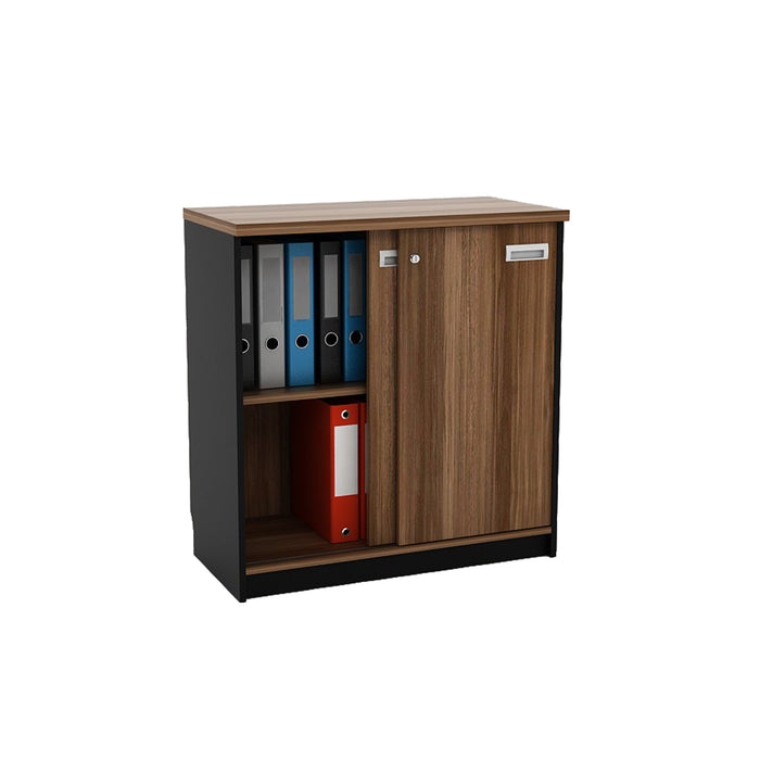 Kabinet Kantor Gunter 80 SL French Walnut – Black