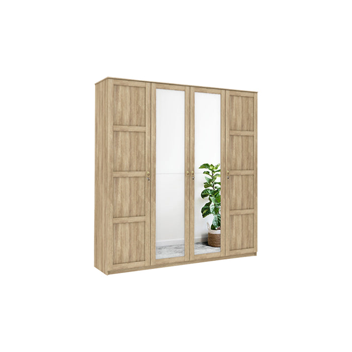 Lemari Pakaian Nava 4P Dakota Oak