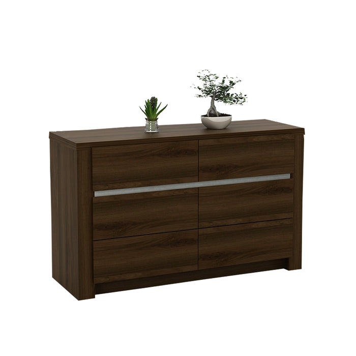 Bufet Pasadena CH3 – Brown Walnut Silver