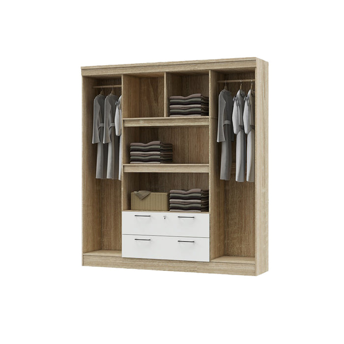 Lemari Pakaian Riley 4P Sonoma Light – White