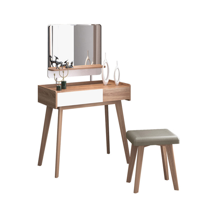 Meja Rias Caribia MR Siantano Series – White Glossy Sonoma Oak