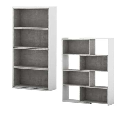 Rak Buku Ingenue Cement White